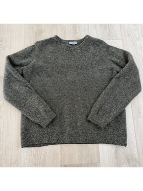 COS gray 100% wool crewneck sweater